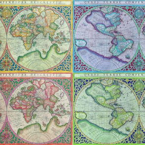 Colorful Antique Maps