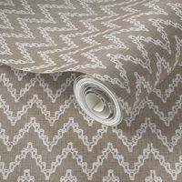 Faded French Chevrons - Brown
