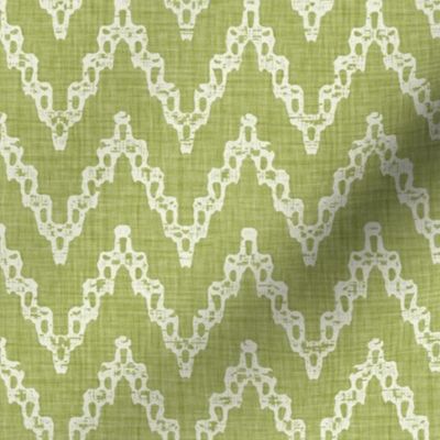 Faded French Chevrons - Green
