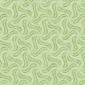 Lime Green Faux Velvet Pinwheel Pattern 