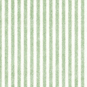 Lime Green and White Faux Velvet Stripes 