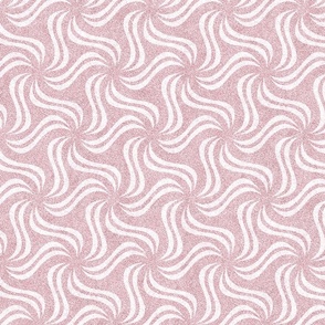 Pastel Pink and White Faux Velvet Pinwheel Pattern 