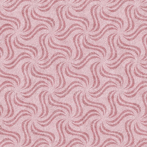 Pastel Pink on Pink Faux Velvet Pinwheel Pattern 