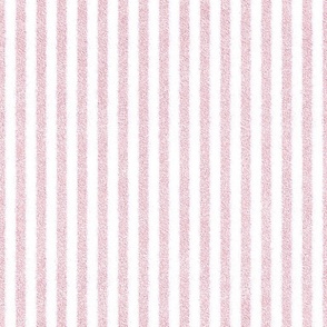 Pastel Pink and White Faux Velvet Stripe    