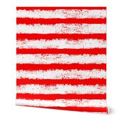 red and white distressed stripes