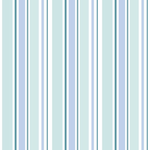 Cool aqua, blue, teal stripe pattern