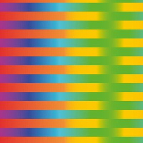 Horizotal Rainbow stripes