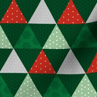 Christmas Triangles Quilt Pattern