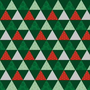 Christmas Triangles Quilt Pattern