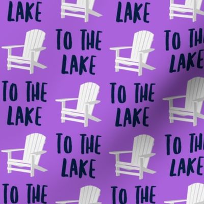 to the lake - adirondack chair - purple - LAD19