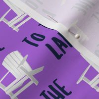 to the lake - adirondack chair - purple - LAD19