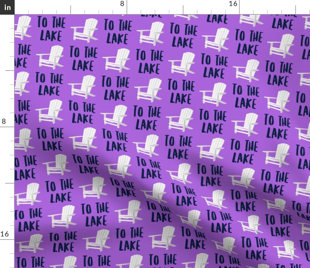 to the lake - adirondack chair - purple - LAD19