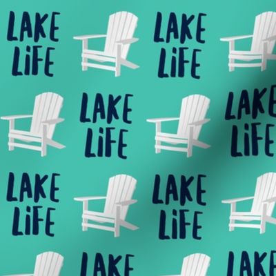 lake life - adirondack chair - teal - LAD19