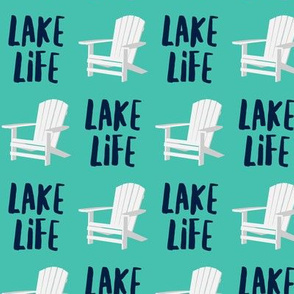 lake life - adirondack chair - teal - LAD19