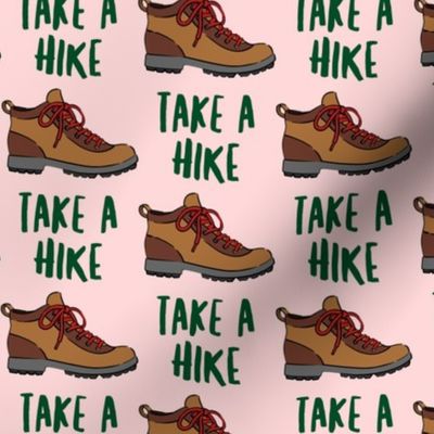hiking - hiking boot - take a hike - pink LAD19