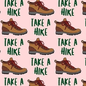 hiking - hiking boot - take a hike - pink LAD19
