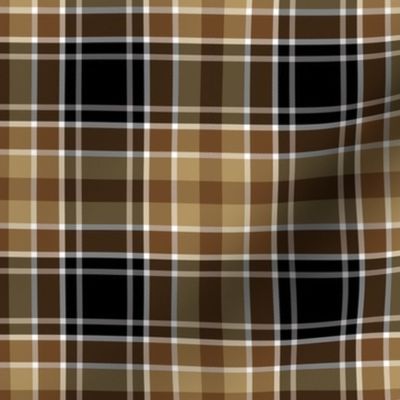 Plaid in Brown Tan Gray Black and White All Fall