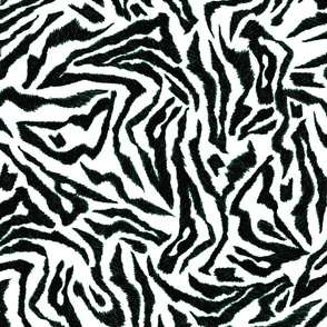 Zebra Scribbles - black