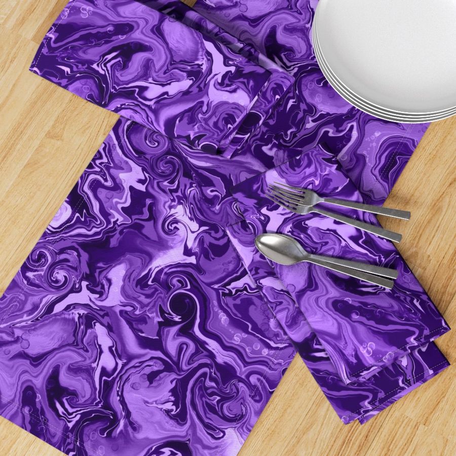 Fluid Swirls in Purple