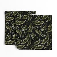 Jungle Leaves Coordinate - Camo Green