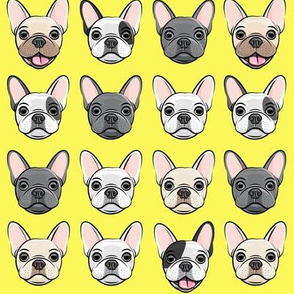 all the frenchies - French bulldog dog breed frenchie - yellow - LAD19