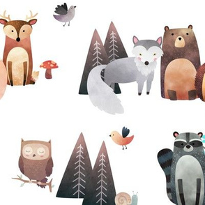 Woodland Critters – Life in the Forest, no words, LARGER scale
