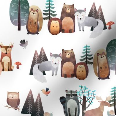 Woodland Critters – Life in the Forest, no words, SMALLER scale