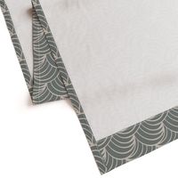 art deco gray geometric ocean waves