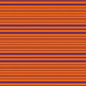 Horizontal Orange Purple Stripes 