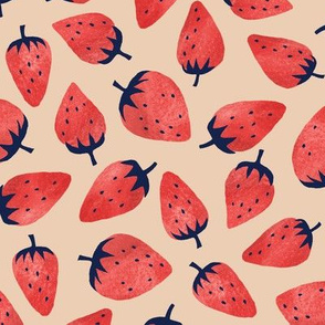 Simple Textured Strawberries