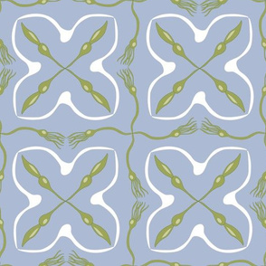 Seaweed and Seagulls in Geometric Layout