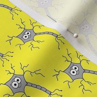 Cute Neuron - on yellow