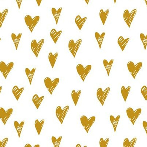 Gold hearts