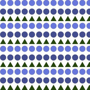 Dot / triangle / blue 