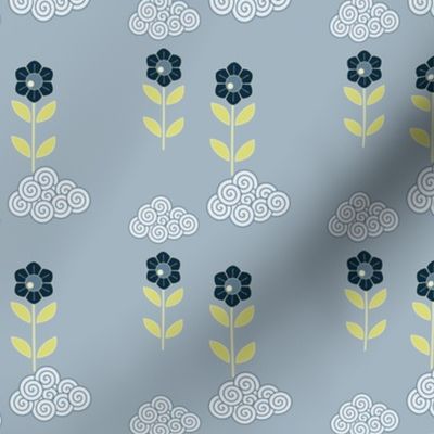 flower cloud pattern