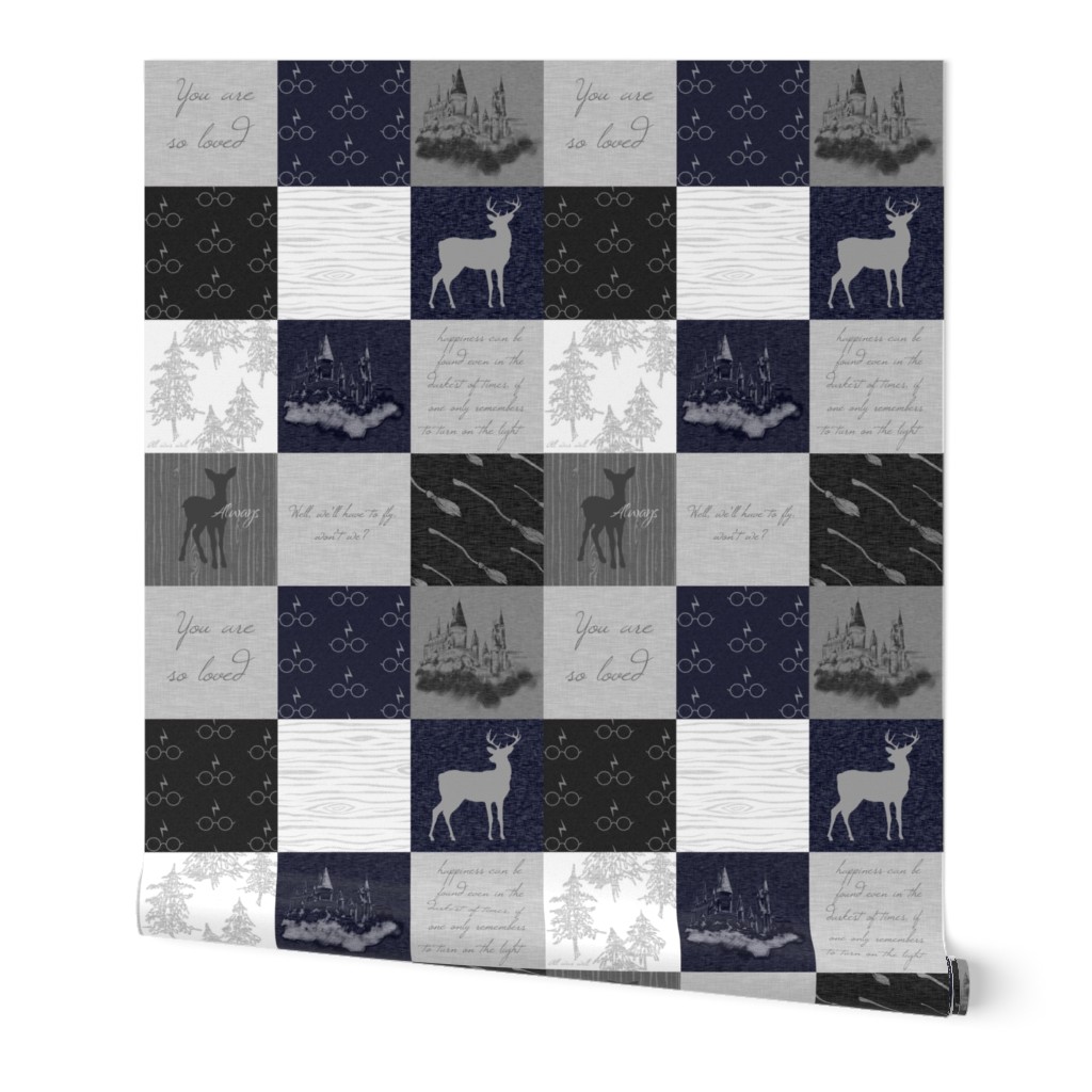 2” Always Quilt - Navy, Black, And Grey