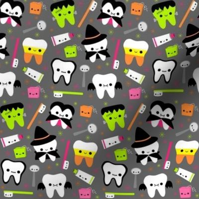 Halloween Teeth - Gray MEDIUM