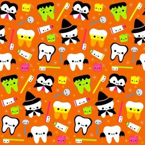 Halloween Teeth - Orange MEDIUM