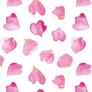 Rose petals in watercolor big scale.  Use the design for bathroom or bedroom, lingerie, kimono and the honneymoon