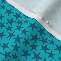 starfish stars turquoise by Pippa Shaw