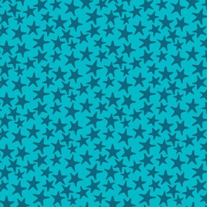 starfish stars turquoise by Pippa Shaw