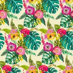Boho Tropical Floral  ((Small Size)) 