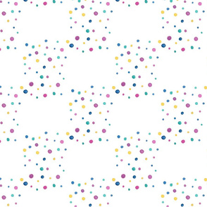 Watercolor Polka Dots_Multi color