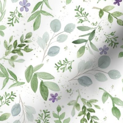 Greenery and Lavender Small Repeat