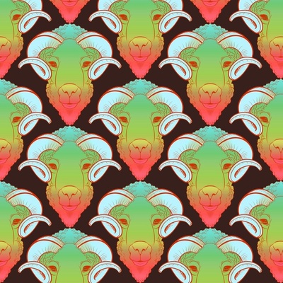 Goat Head Fabric, Wallpaper and Home Decor | Spoonflower