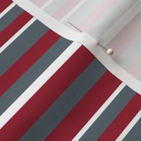 Horizontal Red Gray White Stripes