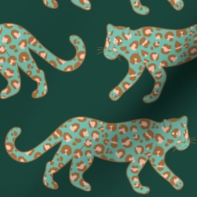 Kitty Parade - Rose / Bronze / Spearmint / Forest - Large Scale
