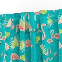 Flamingo-Rama (Turquoise)