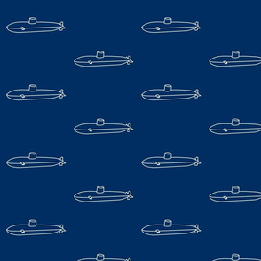 blue navy submarine 