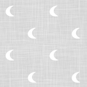 medium scale Hessian Soft Moons Grey